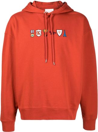 Maison Kitsun&eacute; Prizes motif-embroidered cotton hoodie - men - Cotton - M