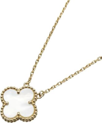 Van Cleef & Arpels Collana Alhambra in oro giallo 18 carati con madreperla anni 2010