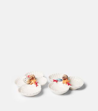 Les-Ottomans Set of 2 ceramic starter plates