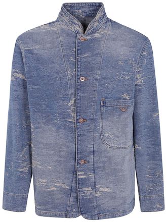 Emporio Armani Jacket Light Blue Denim Em006536.Af27794