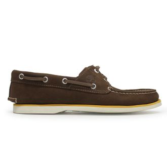 Timberland Classic Boat 2 Eye Leather Mens Shoes - UK 7 - US 7.5 Men - EU 41 - Brown - Size:UK 7