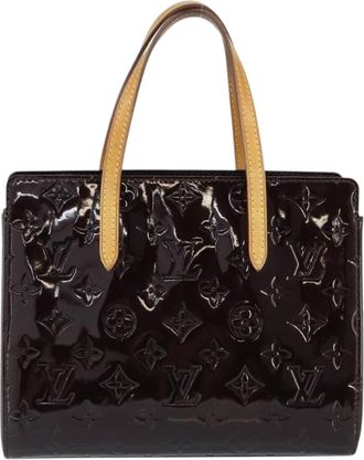 Louis Vuitton Catalina Handbag Monogram Vernis Purple Patent_Leather Handbag (Pre-Owned)