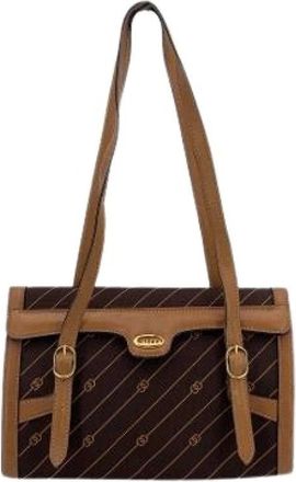 Gucci Pre-owned Shoulder Bags, female, Brown, Size: ONE SIZE Pre-owned Vintage Shoulder Bag