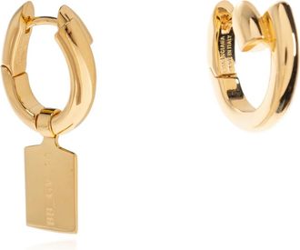 Balenciaga Messing Oorbellen met een Asymmetrische Vorm - Dames - Oorbellen - Geel - ONE Size - Accessoires