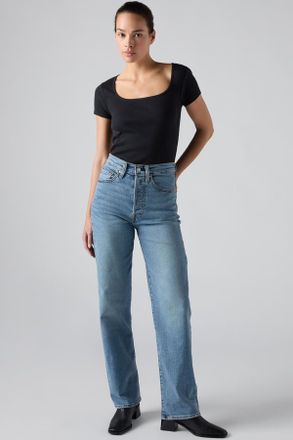 Levi's Jeans ribcage tutta lunghezza - Donna - 24X30 - Lavaggio medio / Inging Bells No Dx