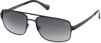 Timberland TB00065 Polarized 02D Mens Sunglasses Black Size 63