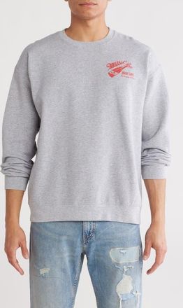 Junk Food Celebrate Miller High Life Graphic Sweatshirt in Heather Grey at Nordstrom, Size Xx-Large
