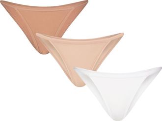 Negative Underwear Cloud Cotton String Bikini 3-Pack in Honey at Nordstrom, Size X-Small