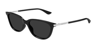 Alexander McQueen AM0553S Asian Fit 001 Womens Sunglasses Black Size 54