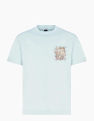 HUGO BOSS Mens C Tigerman 49 T-Shirt Blue - Size: 44