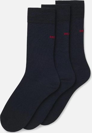 HUGO BOSS Mens 3 Pack of Logo Socks - Navy - Size: 6/6.5/7/8/7.5/8.5/9/9.5/10/10.5/11
