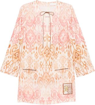 Zimmermann Aster linnen mini-jurk