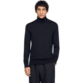 Sandro Turtleneck wool sweater in Black at Nordstrom, Size X-Small