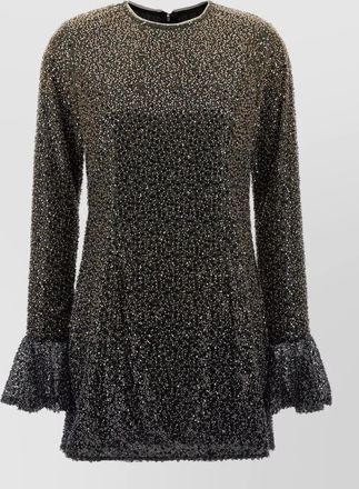 Rotate beaded mini dress