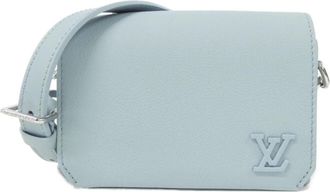 Louis Vuitton Blue Leather Shoulder Bag (Pre-Owned)