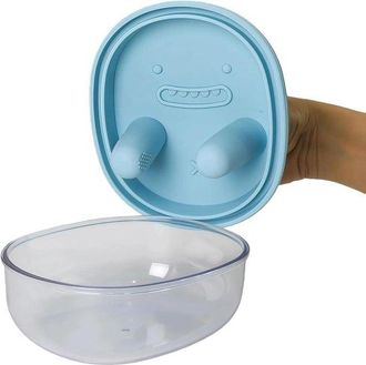 OEM Contenitore Per Snack - Design 2 In 1 - Mantiene Le Mani Pulite - Coperchio In Silicone Con Scanalature Per Le Dita - Riutilizzabile, Ideale Per Viagg