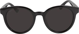 Gucci Grey Round Ladies Sunglasses GG0638SK 002 53
