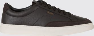 HUGO BOSS Sneakers basse Kieran in pelle martellata con logo stampato