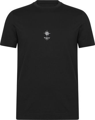 Givenchy Black Printed Cotton T-Shirt Size M