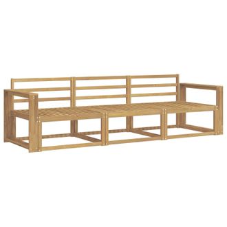 vidaXL Conjunto De Sof&aacute;s De Exterior 3 Pcs Blanco 257,5 X 83 X 73 Cm Vidaxl