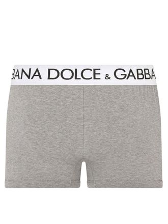 Dolce & Gabbana Cotton-Elastane Blend Boxer - Gray