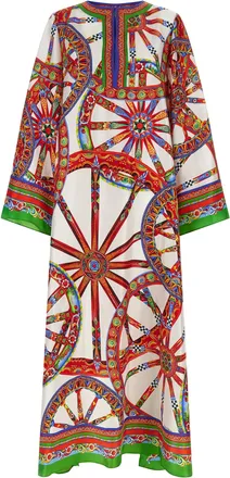 Dolce & Gabbana Multicolor Silk Long Womens Dress