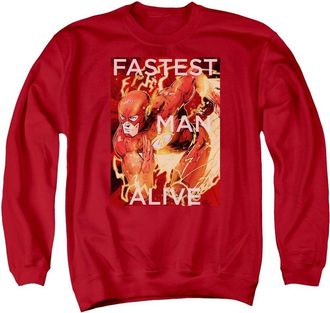 Gildan Justice League of America Fastest Man Alive Adult Crewneck Sweatshirt
