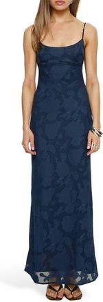Princess Polly Ariadne Backless Maxi Dress in Navy at Nordstrom, Size 12
