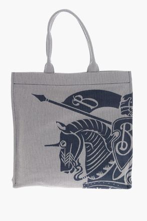 Burberry Maxi Embroidered Fabric Tote Bag Burberry