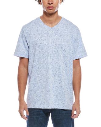 Cutter & Buck Unisex-Adult mensMCK00156Short Sleeve Advantage Space Dye V-Neck Tee Short-Sleeve T-Shirt - Blue - Medium