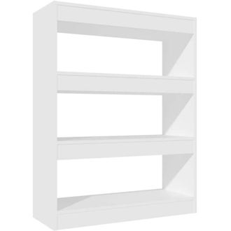 vidaXL Vidaxl - Book Cabinet/Room Divider White 80x30x103 cm Engineered wood