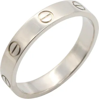 Cartier White Gold White Gold (18K) Band Ring (Pre-Owned)