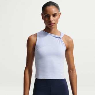 Nike Womens One Dri-FIT Tank Top in Blue | IB9162-412