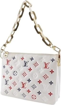 Louis Vuitton Pre-owned Vintage Schoudertas - Dames - Vintage Schoudertas - Wit - ONE Size - Leer - Vintage