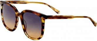 Kate Young for Tura Womens K583-AMB-56 K583 56 AMB Miranda Sunglasses - Brown - One Size