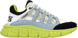 Versace Heren Veterschoenen Stijlvol Ontwerp - Heren - Sneakers - Veelkleurig - 40 EU - Leer - Schoenen