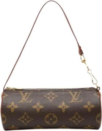 Louis Vuitton Pre-owned Papillon Pochette - Dames - Vintage Schoudertas - Bruin - ONE Size - Vintage