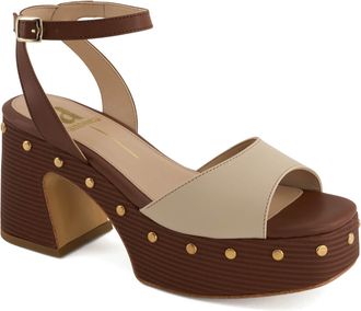 Andrea Womens Heeled Platform Sandals