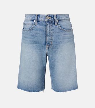 Slvrlake Denim Shorts Bermuda Cut Off di jeans sfrangiati
