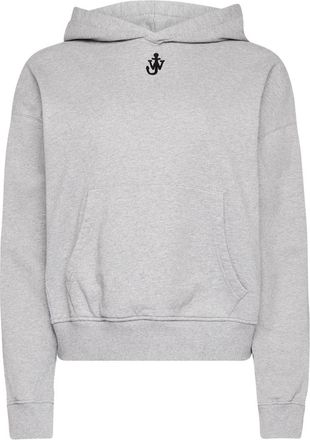 J.W.Anderson Grey Logo Embroidered Hoodie