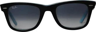 Ray-Ban RB2140 Original Wayfarer 901 zonnebril in blauw acryl