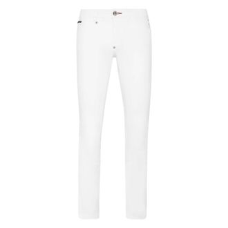 Philipp Plein Heren, Jeans, Wit, Maat: W40 Denim