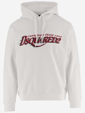 Dsquared2 White Logo Hoodie