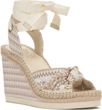 Vince Camuto Bealie Platform Wedge Sandal in Ivory Multi at Nordstrom, Size 7.5