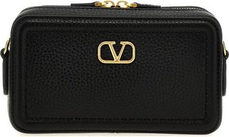 Valentino Garavani Black Alltime Mini Crossbody Bag