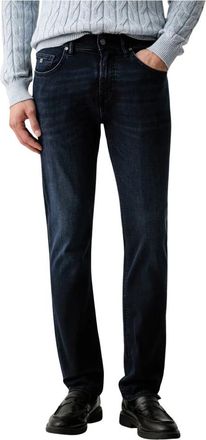 Karl Lagerfeld Rechte Jeans - Heren - Slim Fit Jeans - Blauw - W34 L32 - Leer - Jeans