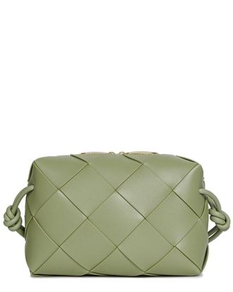 Tiffany & Fred Woven Leather Top Handle Crossbody
