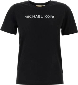 Michael Kors T-Shirt Manica Corta - Dames - T-shirts - Zwart - XS - Tops
