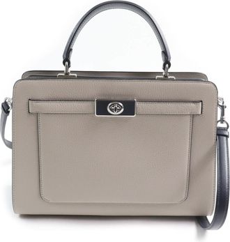 Coach ish blue Leather Shoulder Bag (Pre-Owned)