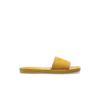 Chlo&eacute; Sliders, female, Beige, Size: 10 US Sand Slides